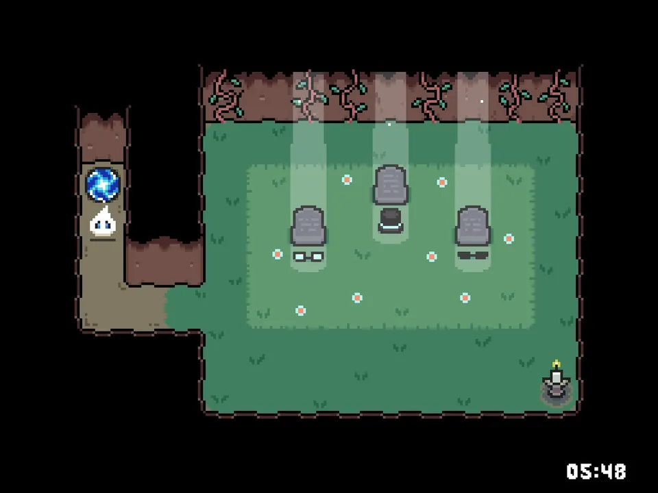 The achievement Candle in the lower-right corner of the graveyard