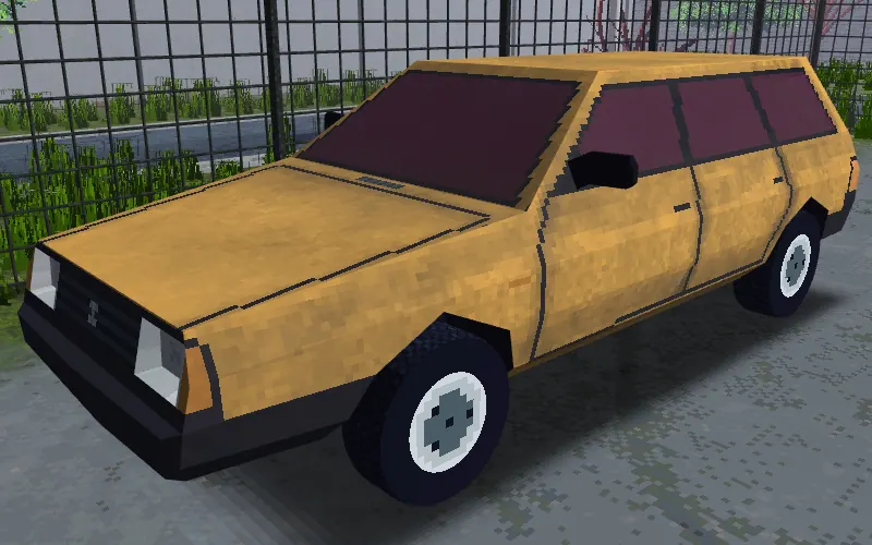 A yellow ZAM Arrow Wagon, the long-roofed estate body of the Arrow