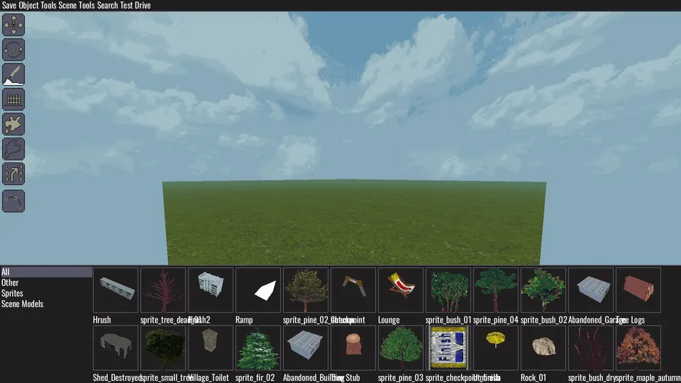 The full map editor interface after pressing F10