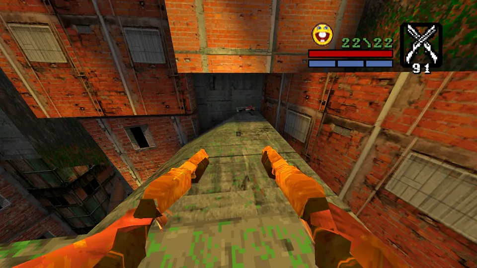 A long rooftop in Favelao leading across to the Mac 10 47 secret