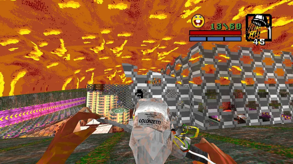 Where the Salgueiro Street teleport lands you, facing the slanted mesh ramp you double jump onto