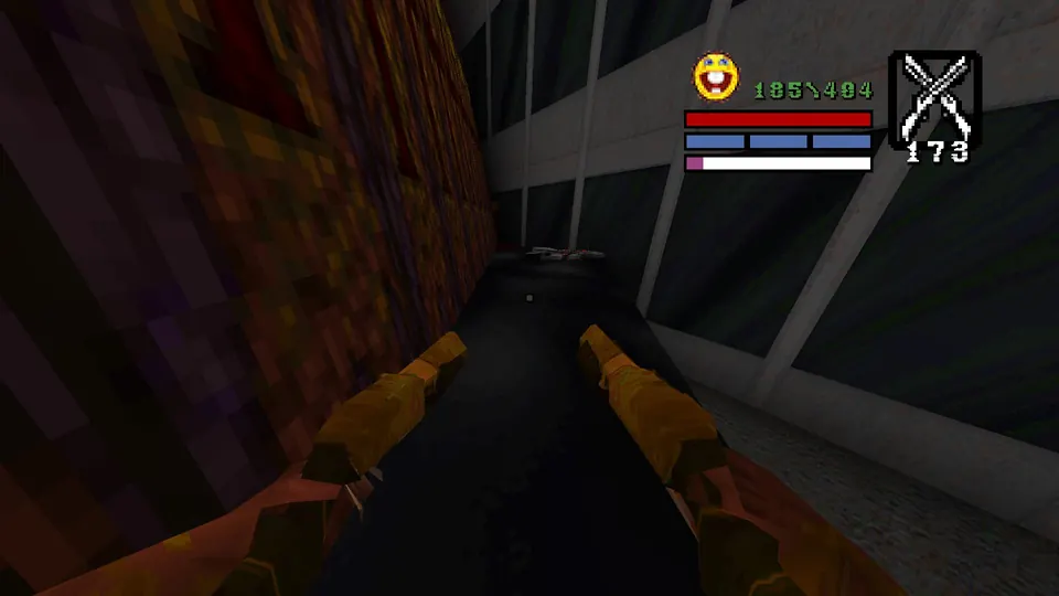 The dark passage around the right side of the large Lapa tower, with the Mac 10 47 ahead