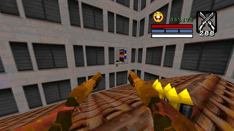 On the roof of the small TRIOELETRICO building, with the open window on the wall ahead