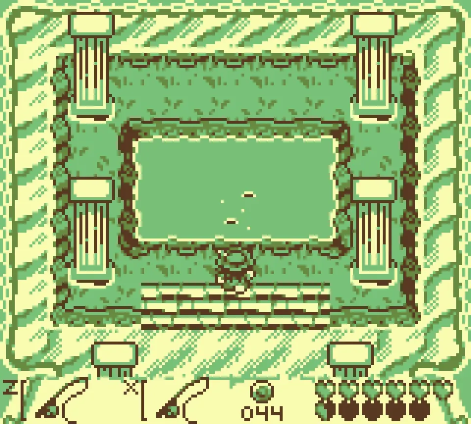 Fishing spot M: the pillared pool where the King of the Sea waits