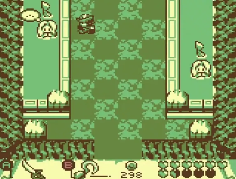 Inside the Siren Palace, with Sirens on either side of the hall