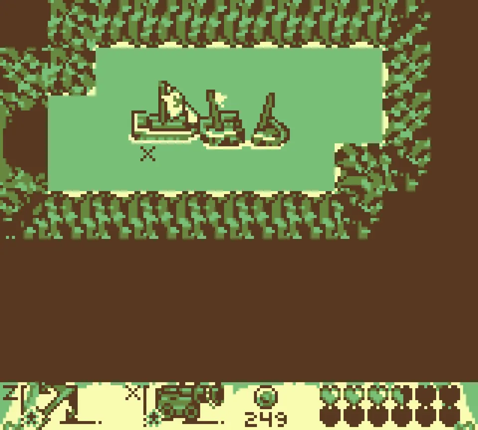 Siren comb B: the boat docked in a cave pool