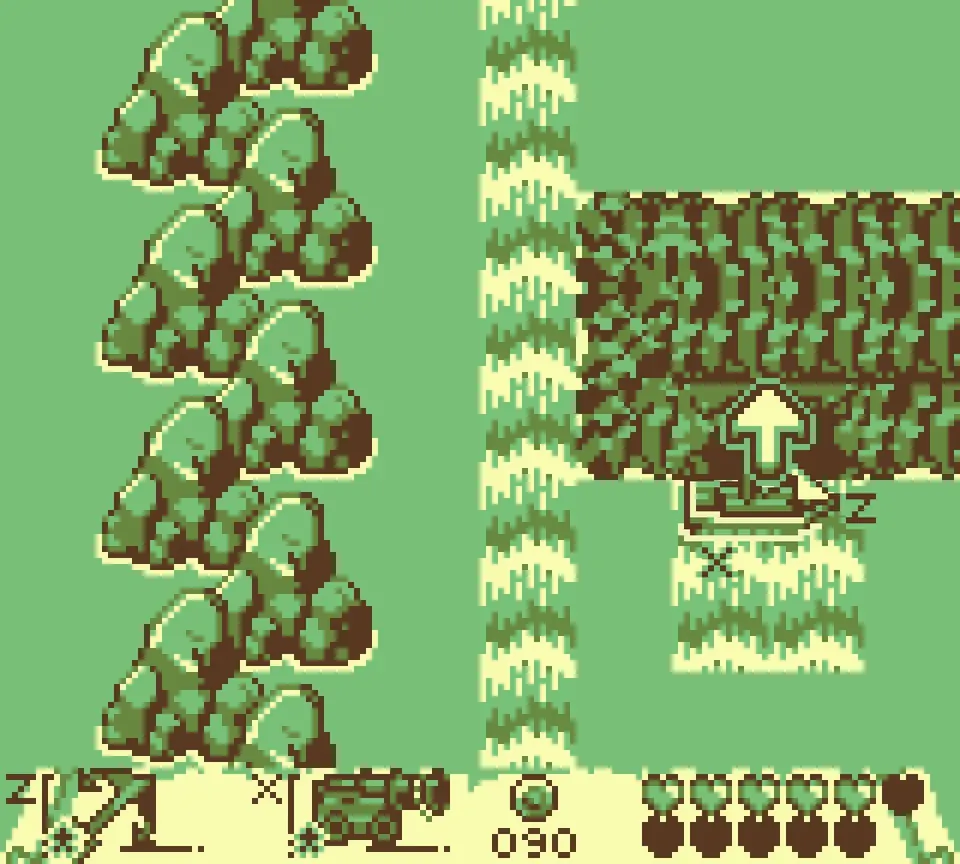 Siren comb I: the boat facing the rock wall to blast with the cannon
