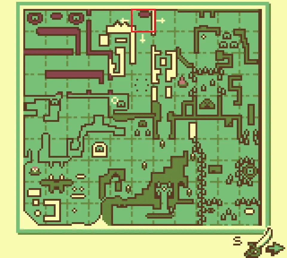 World map with the goggles macaw's island boxed in red near the top