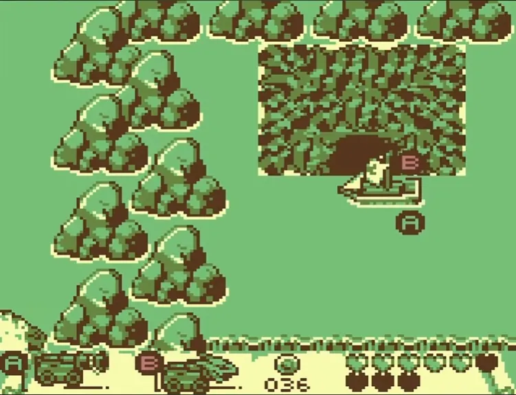 The boat outside the trial cave
