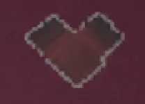Heart of Man icon, a plain dark red heart