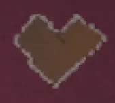 Heart of Greed icon, a bronze heart