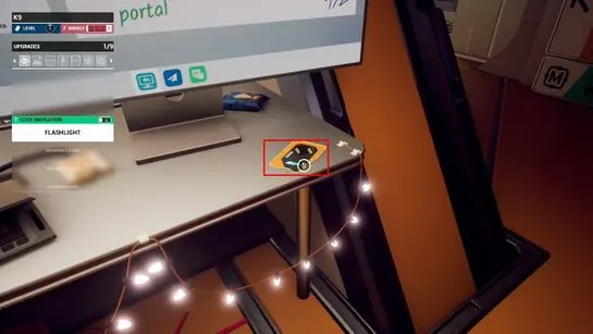 The Security card outlined on Rafael's desk