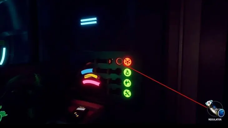 The Regulator slot glowing inside the train