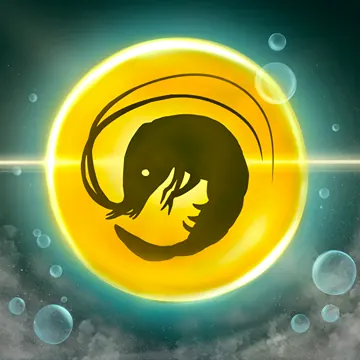 Shining Shell, the shrimp curled inside a glowing golden shield
