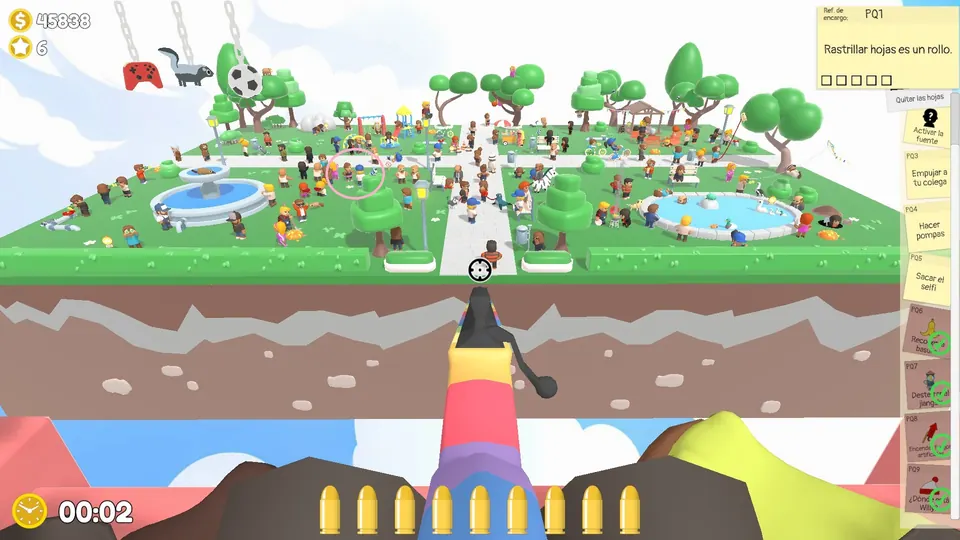 Perky Park bubbles: spawn spot 3 of 3, circled on the map