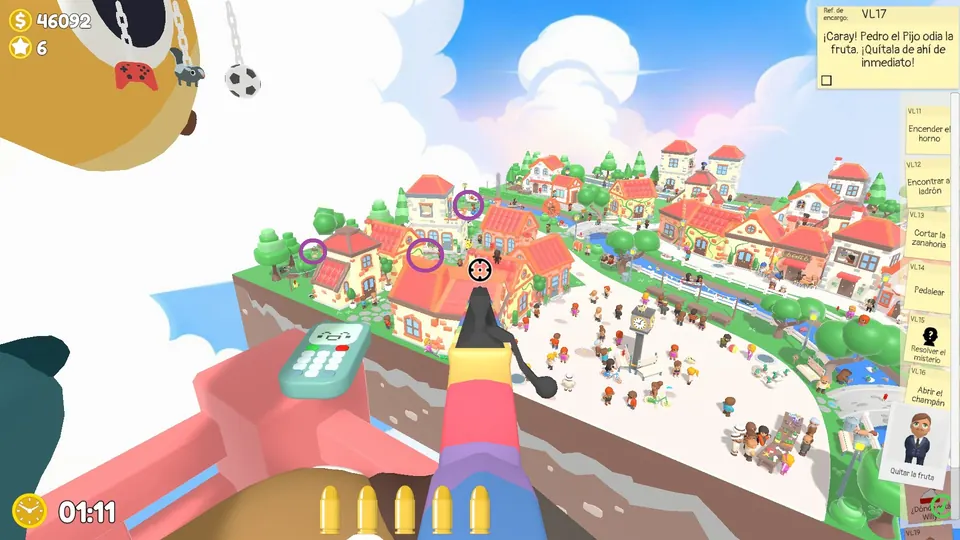 Vibrant Village bananas circled on the map, first overview