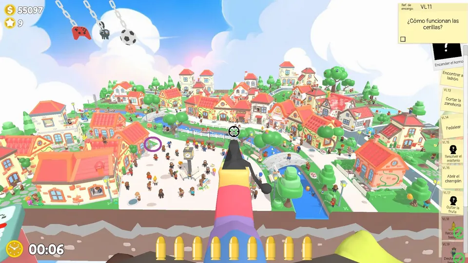 Village Day 1 rubbish thief: spawn spot 1 of 3, circled on the map