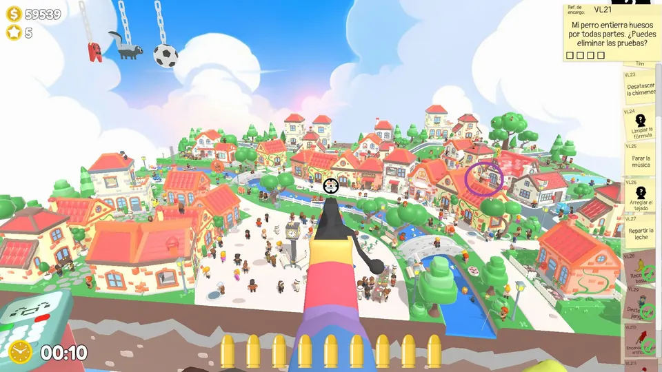 Village Day 2 chimney: spawn spot 1 of 3, circled on the map