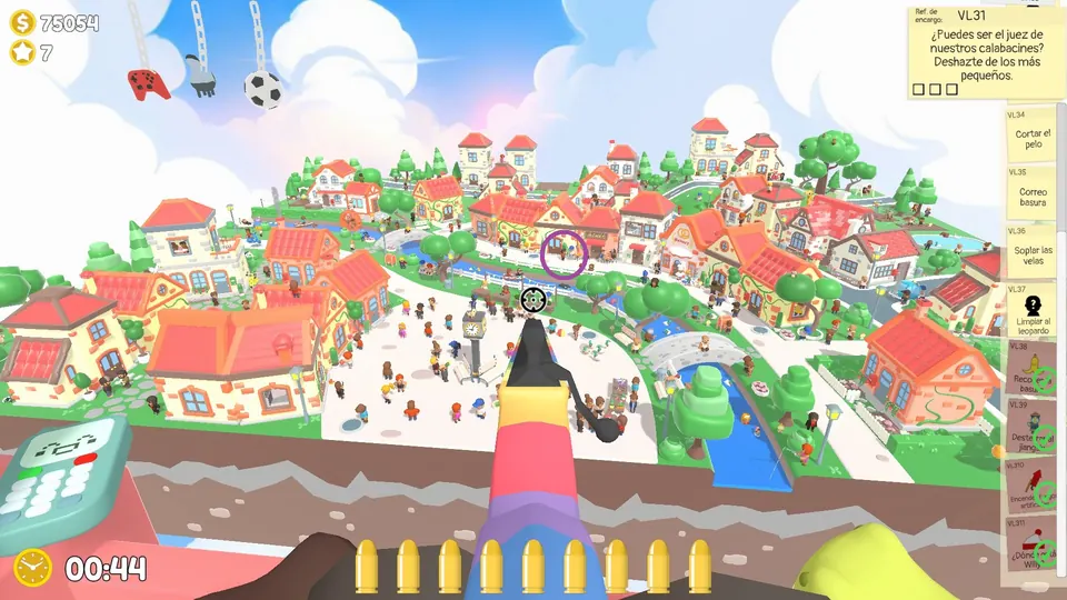 Village Day 3 haircut: spawn spot 2 of 3, circled on the map