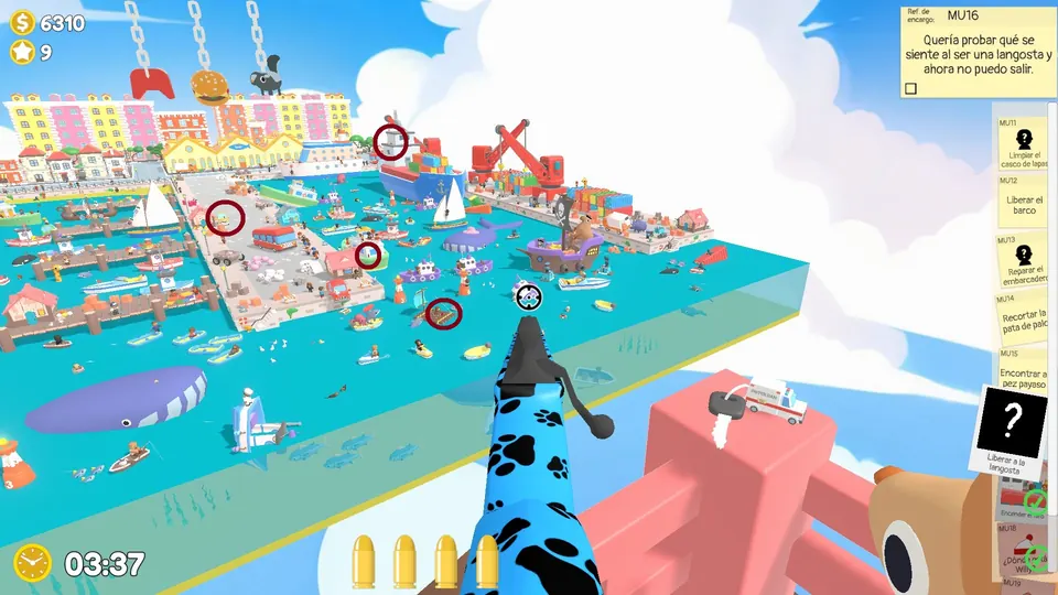Happy Harbour fireworks circled on the map, second overview