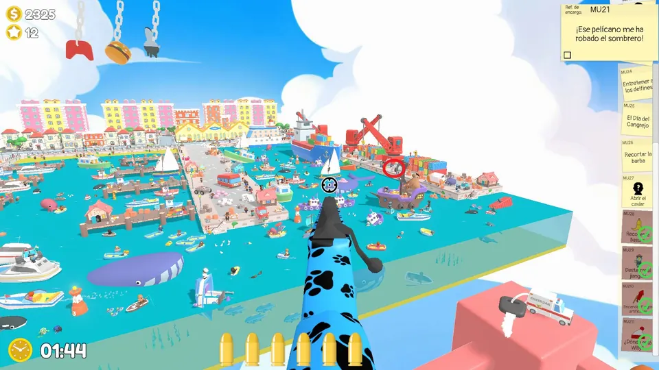 Harbour Day 2 hat thief: spawn spot 1 of 3, circled on the map