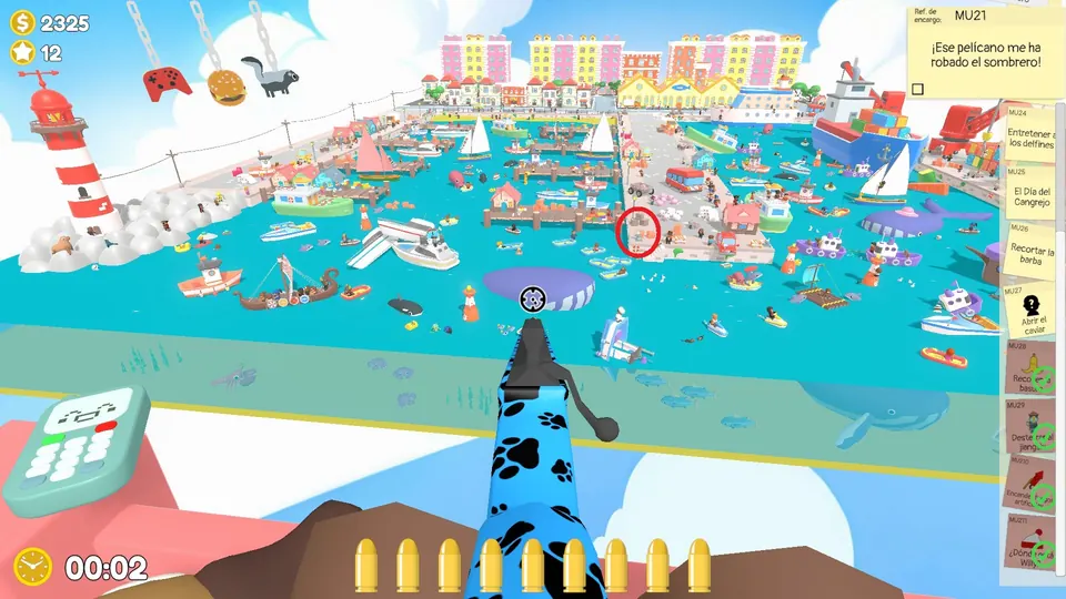 Harbour Day 2 hat thief: spawn spot 3 of 3, circled on the map