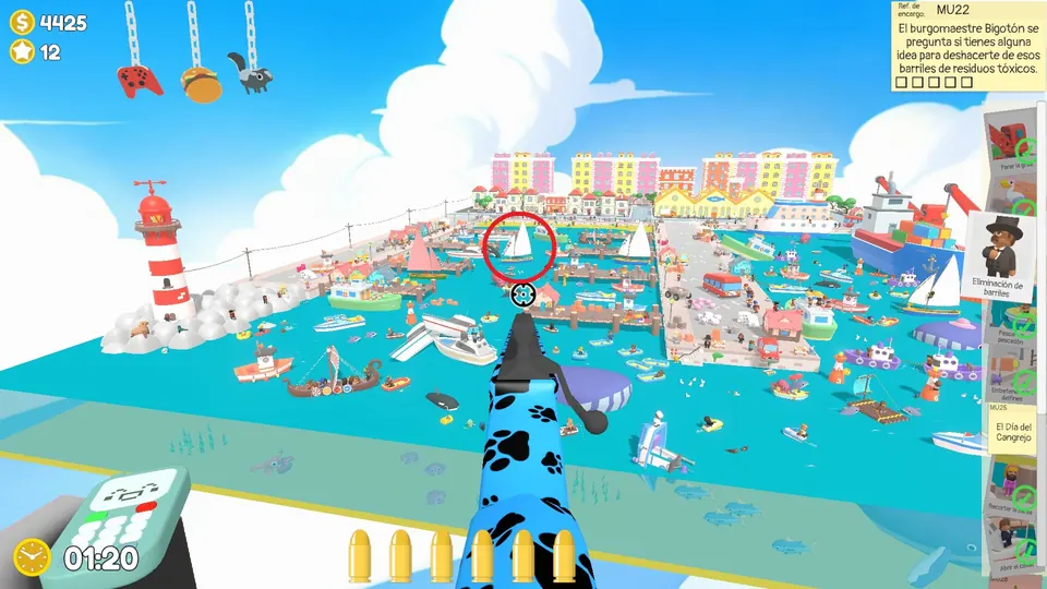 Harbour Day 2 crab day: spawn spot 1 of 3, circled on the map