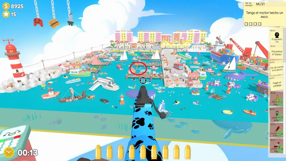 Harbour Day 3 dynamite: spawn spot 2 of 3, circled on the map