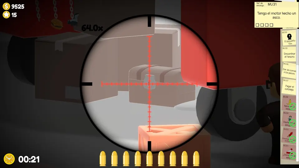 The treasure chest lock to shoot
