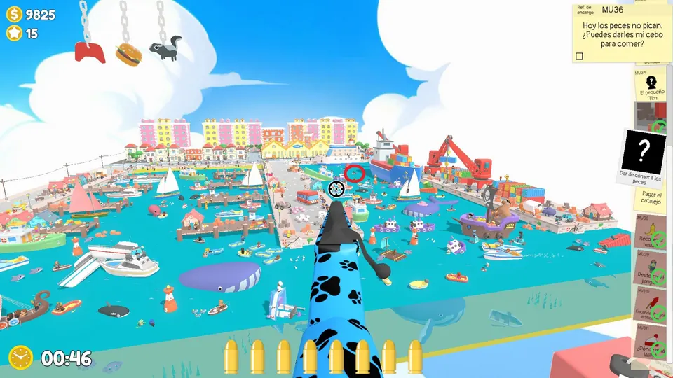 The bait NPC's fixed fishing spot