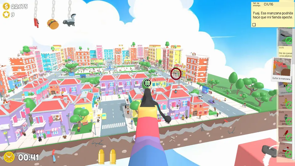 The fruit stall's fixed spot in Central City