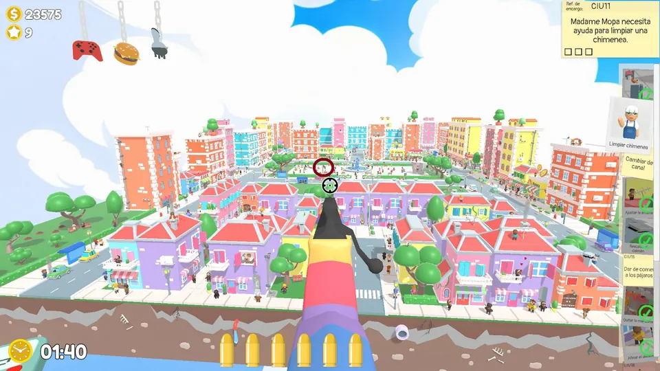 City Day 1 bread: spawn spot 1 of 3, circled on the map