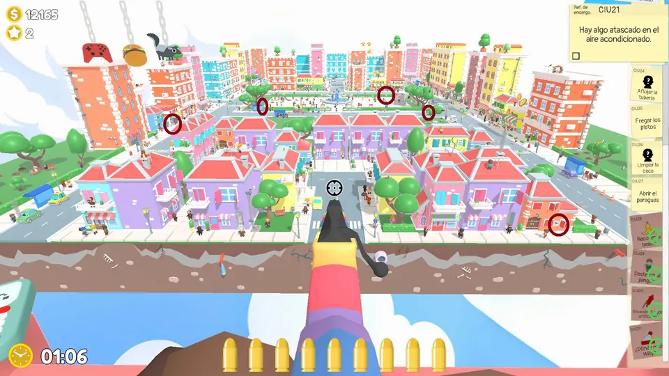 City Day 2 alligator posters: layout 1 of 3, every item circled on the map