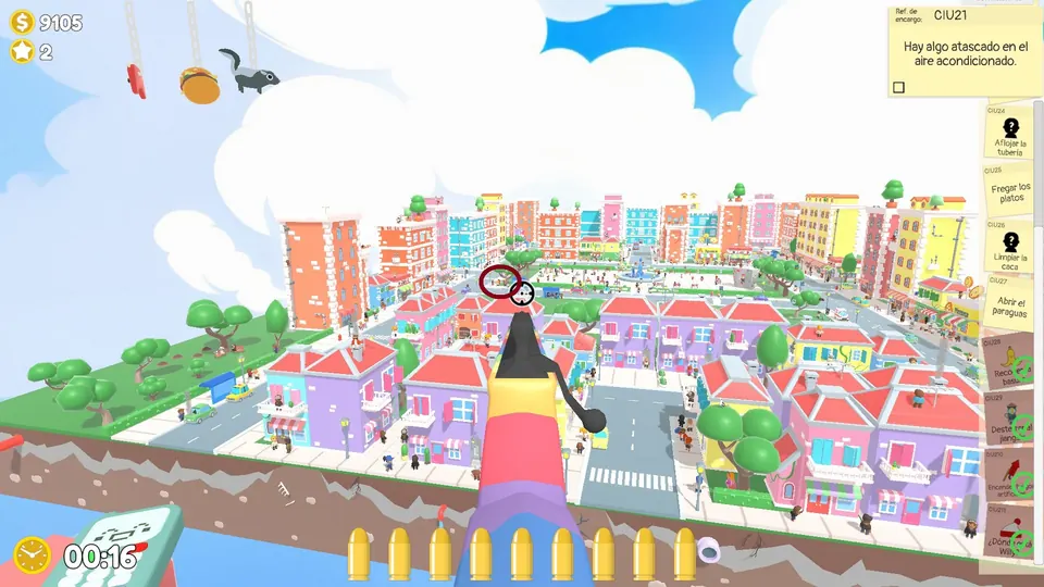 City Day 2 umbrella: spawn spot 1 of 3, circled on the map