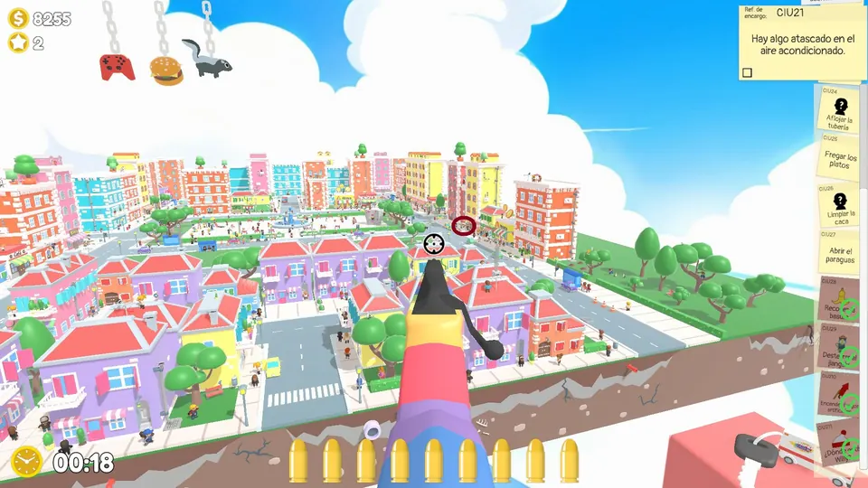 City Day 2 dishes: spawn spot 2 of 3, circled on the map