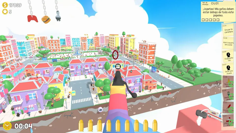 City Day 3 lamp: spawn spot 1 of 3, circled on the map
