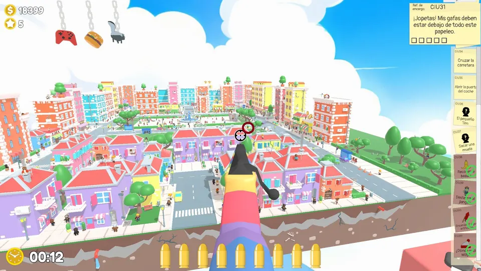 City Day 3 car door: spawn spot 2 of 3, circled on the map