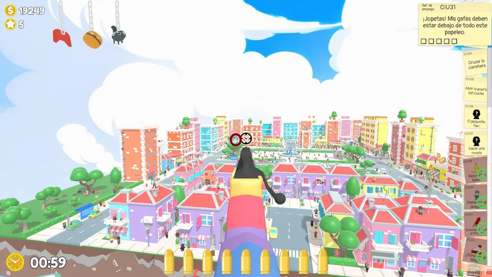 City Day 3 find Tim: spawn spot 2 of 3, circled on the map
