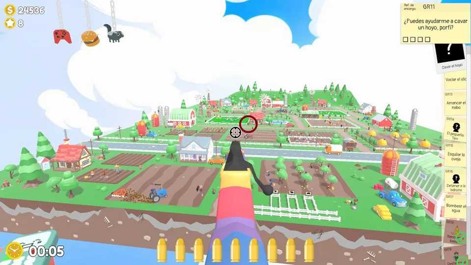Farm Day 1 water valve: spawn spot 3 of 3, circled on the map
