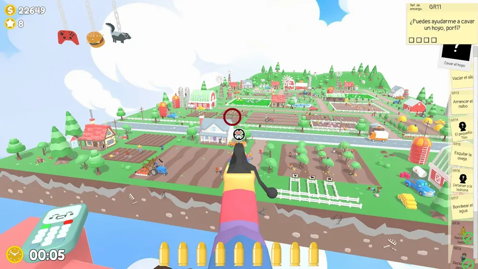Farm Day 1 turnip: spawn spot 2 of 3, circled on the map