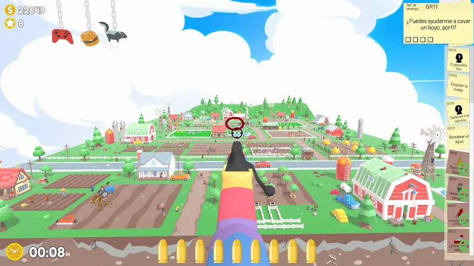 Farm Day 1 turnip: spawn spot 3 of 3, circled on the map