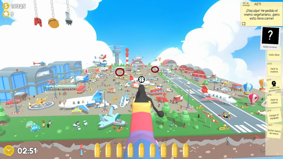 Willy and the Jiangshi circled at the back of Aces Airport