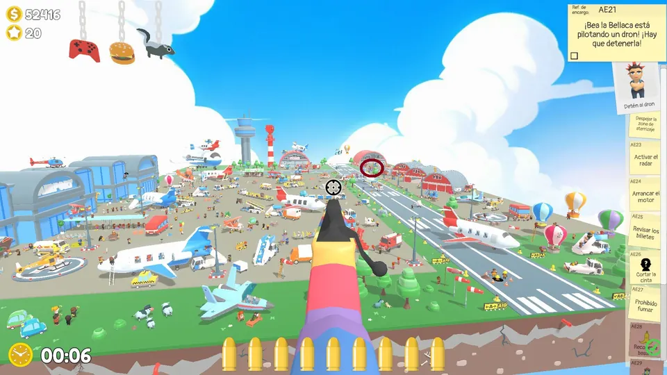 Airport Day 2 propeller: spawn spot 1 of 3, circled on the map