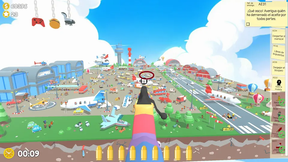 Airport Day 3 zebras: spawn spot 1 of 3, circled on the map