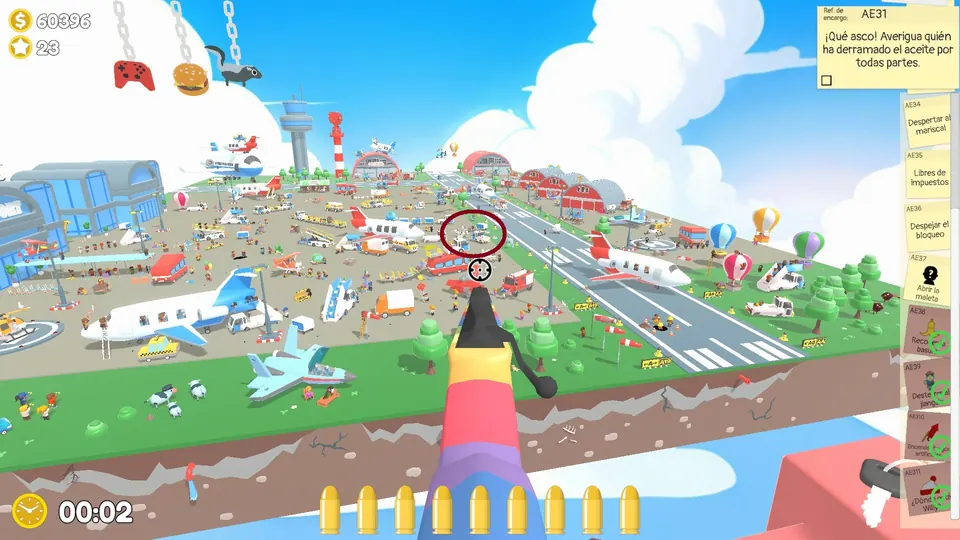 Airport Day 3 zebras: spawn spot 2 of 3, circled on the map