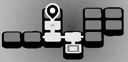 Cropten map with the pin on the column third from the left, one screen above the bottom row