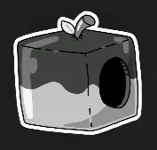 Apple Hood icon: a boxy apple costume with a stem and a face hole